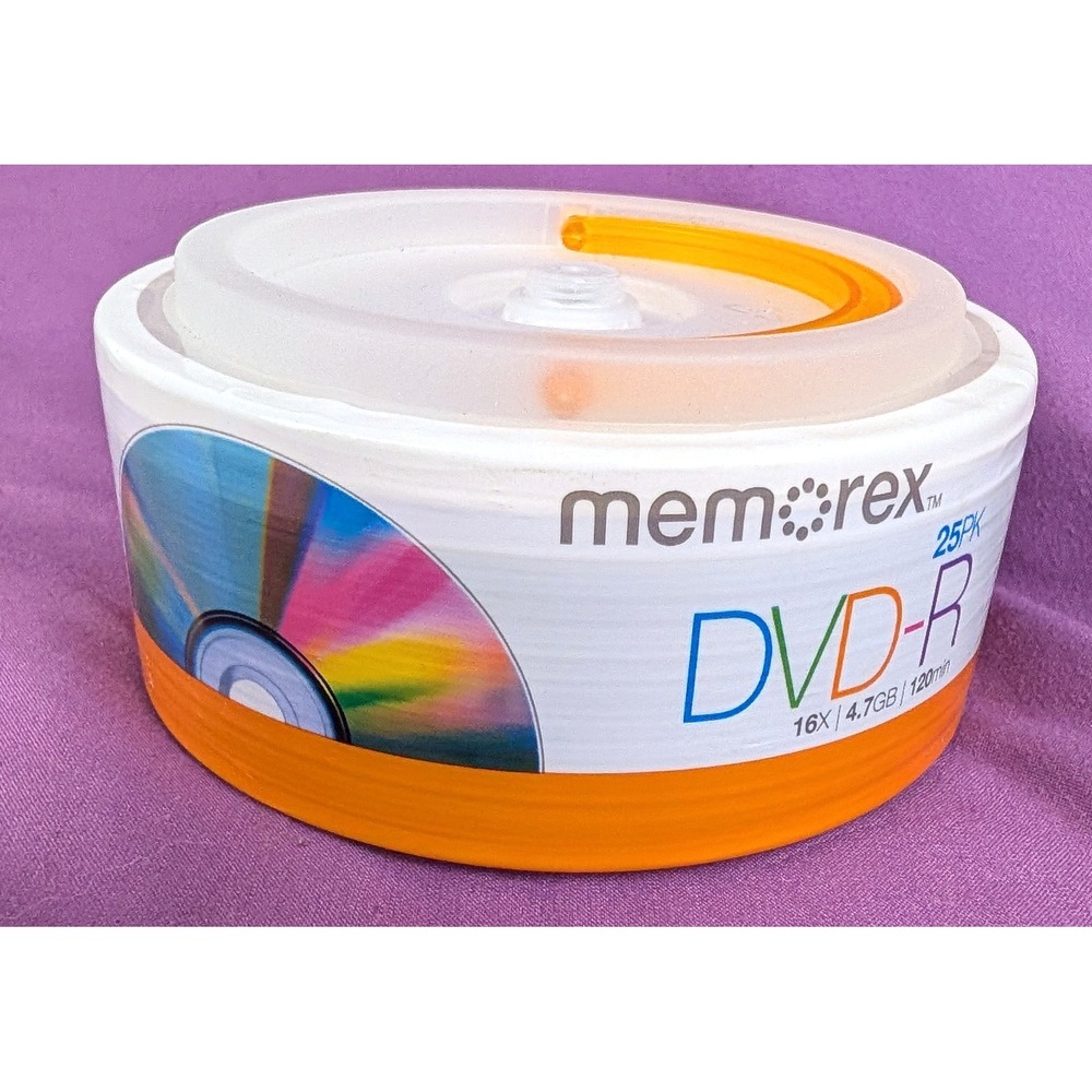 NEW 25-Pack Memorex DVD-RW 4X / 4.7GB / 120min Rewritable Discs **SEALED**